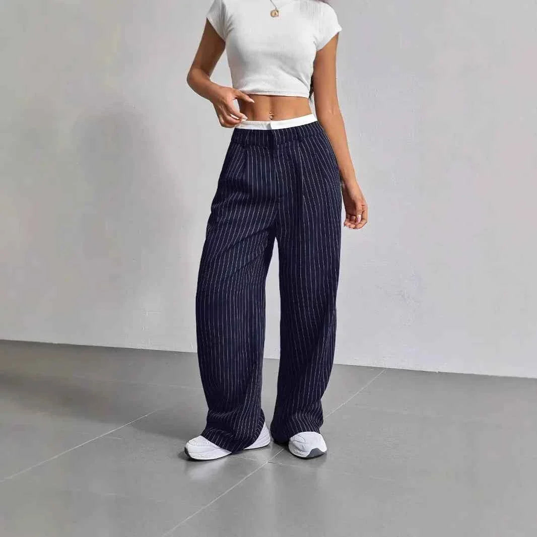 Women's Stripe Straight Pants