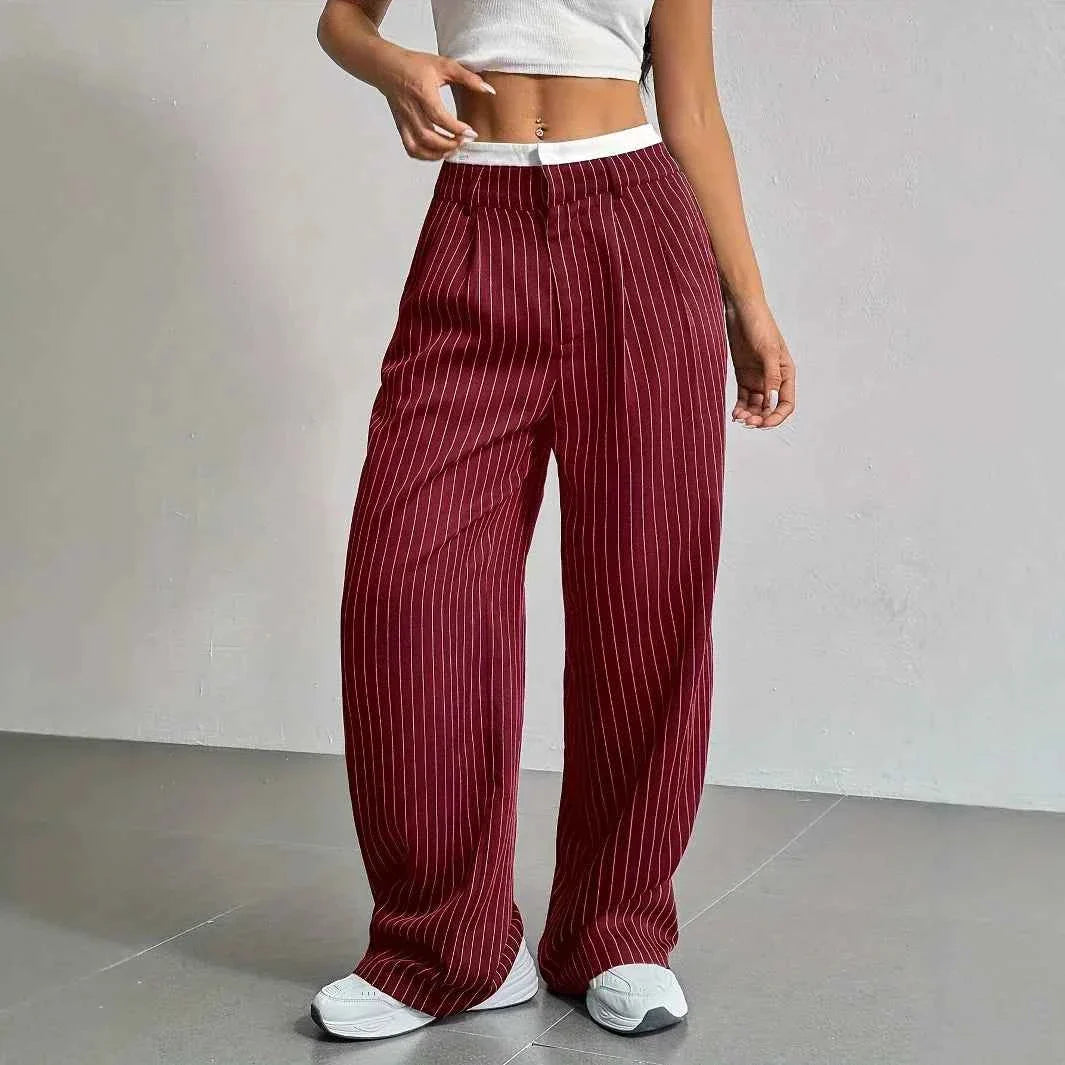 Women's Stripe Straight Pants