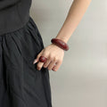 Women’s Stylish Retro Minimalism Niche Resin Bracelet Ring - electronic accessories