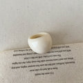 Women’s Stylish Retro Minimalism Niche Resin Bracelet Ring - Milky White - electronic accessories