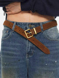 Women's Suede Cowhide Belts Genuine Leather