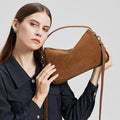 Women’s Suede Genuine Leather Crossbody Bag