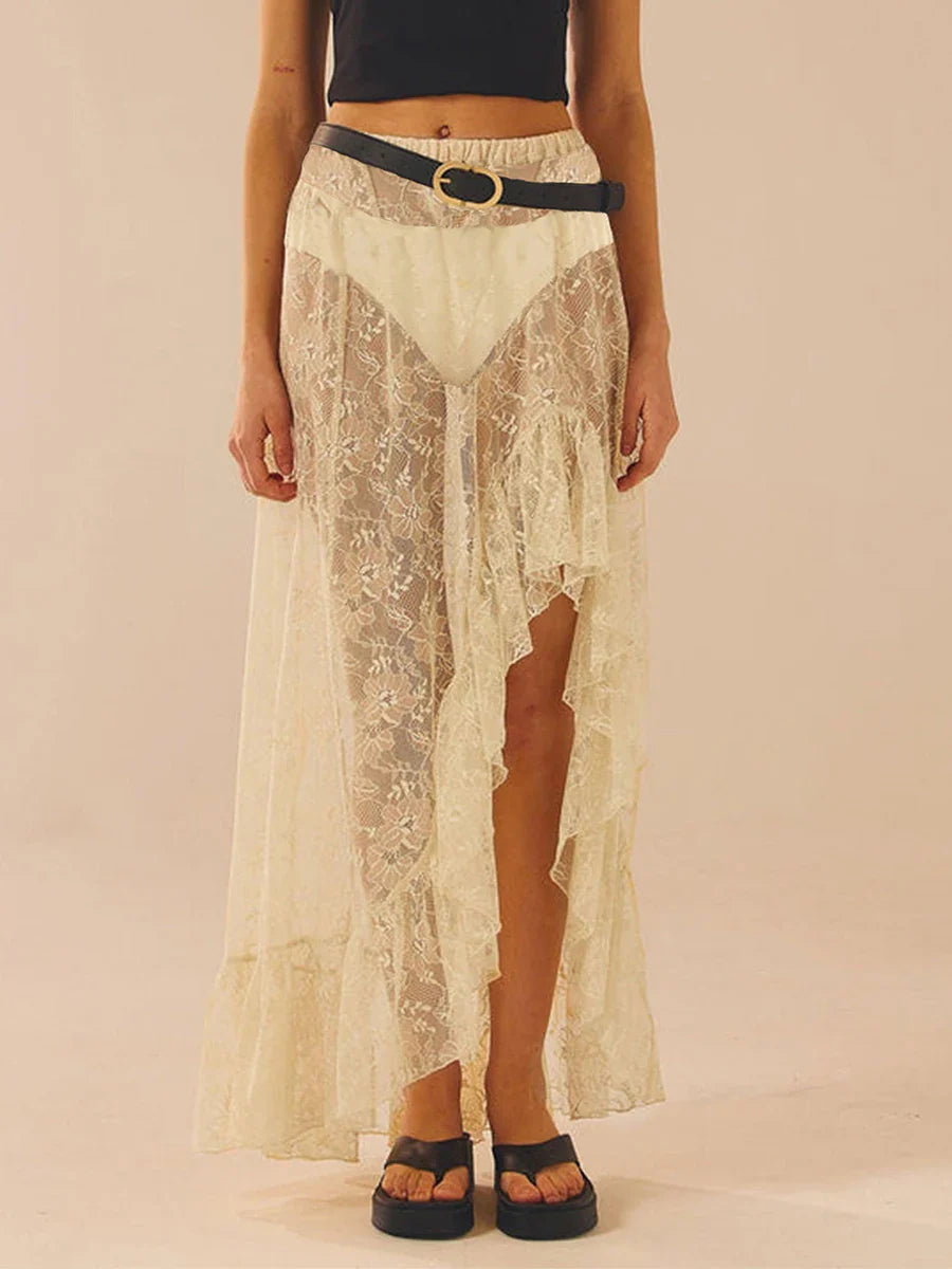 Women’s Summer Lace Long Skirt