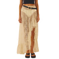 Women’s Summer Lace Long Skirt - Beige / S