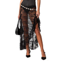 Women’s Summer Lace Long Skirt - black / S