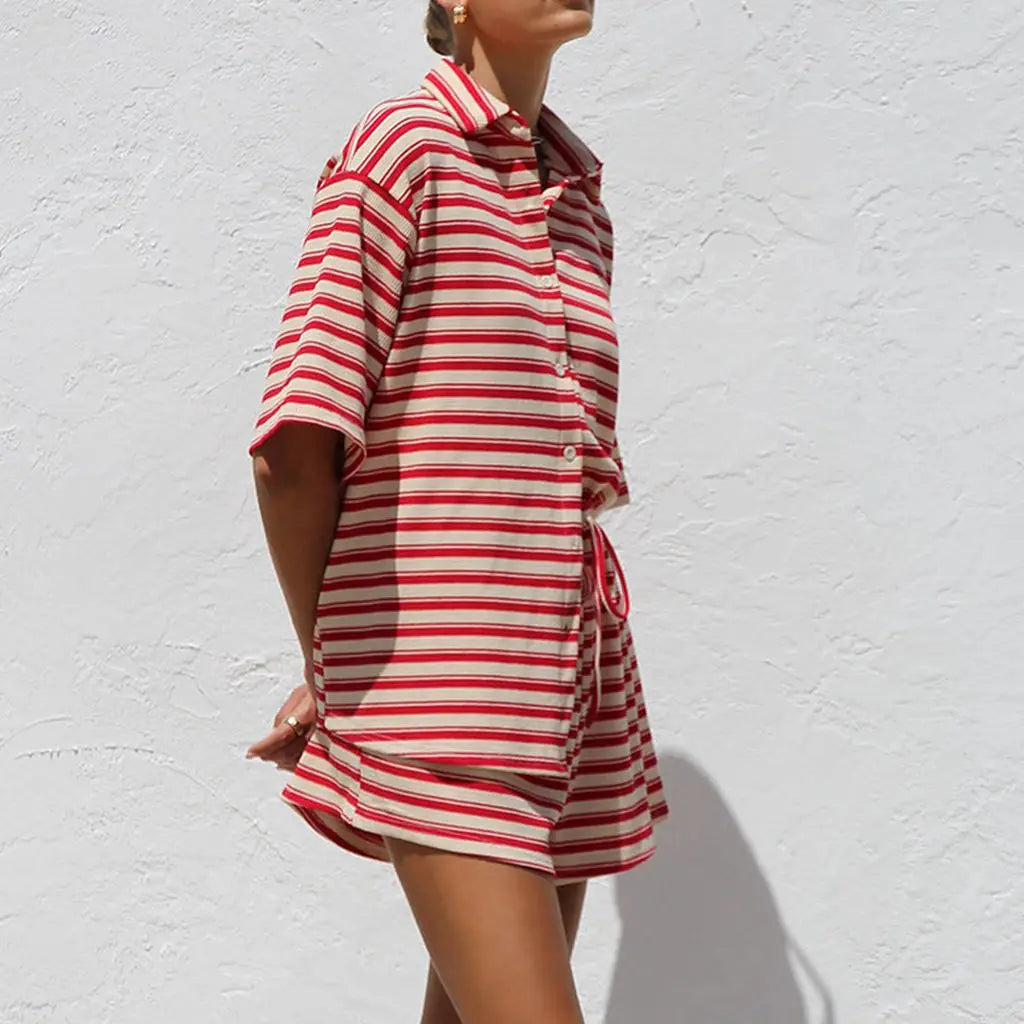 Womens Summer Loose Outfits Set