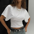 Women’S Summer Loose Short-Sleeved T-Shirt Top - White / M