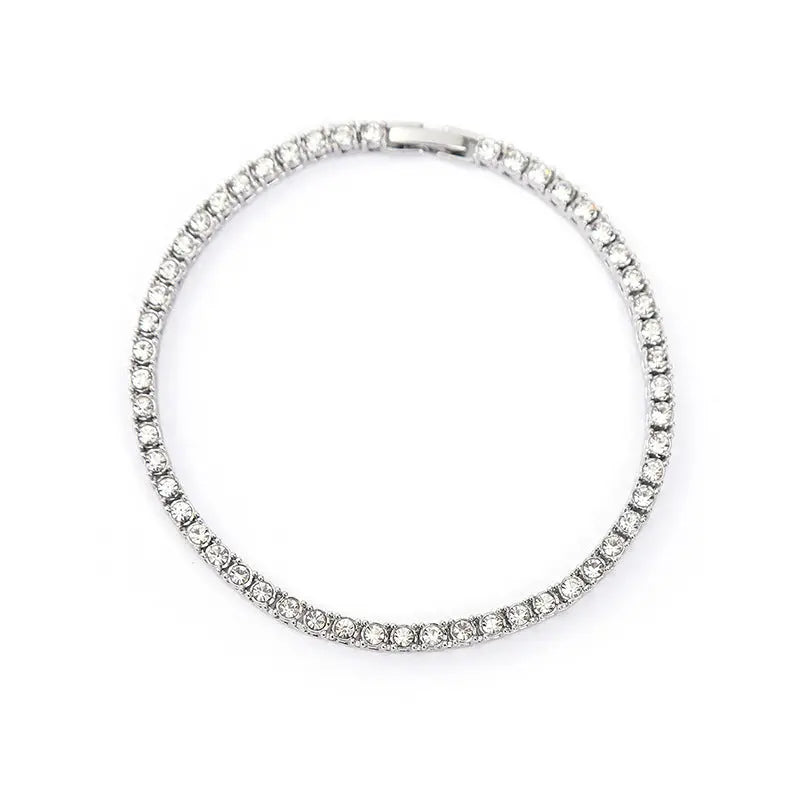 Women’s Tennis Bracelet Gem - 3mm7inch 18cm Silver - electronic accessories