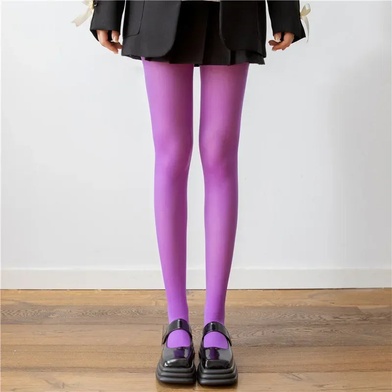 Women’s Tights Slim Stockings Pantyhose - Purple / One Size