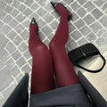 Women’s Tights Slim Stockings Pantyhose - Burgendy / One Size