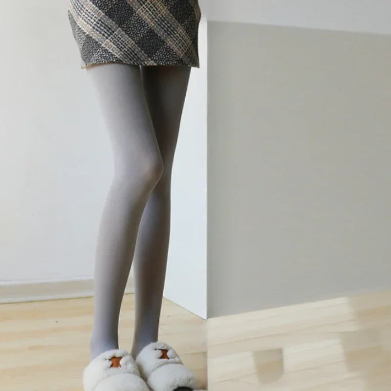 Women’s Tights Slim Stockings Pantyhose - Light grey / One Size