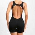 Women’s Tracksuit Yoga Set Backless Jumpsuits One Piece - black / M / CHINA