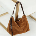 Women’s Underarm Bag Leather Tote - brown