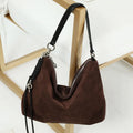 Women’s Underarm Bag Leather Tote - coffee