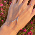 Women’s V-finger Simple Copper Bracelet Silver Double-layer - electronic accessories