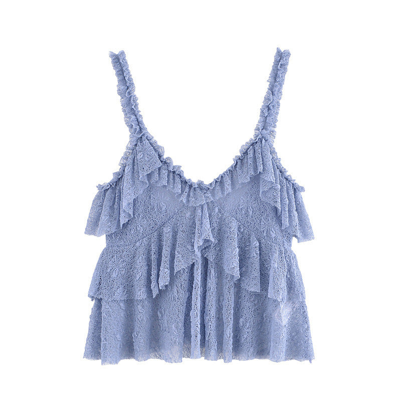 Women’s V-neck Camisole Top High Waist Skirt - Other