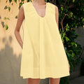 Womens V Neck Tank Dress - E / XL