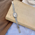 Women’s Watch With Gold Bracelet Vintage & Luxury Ins Style - Silver