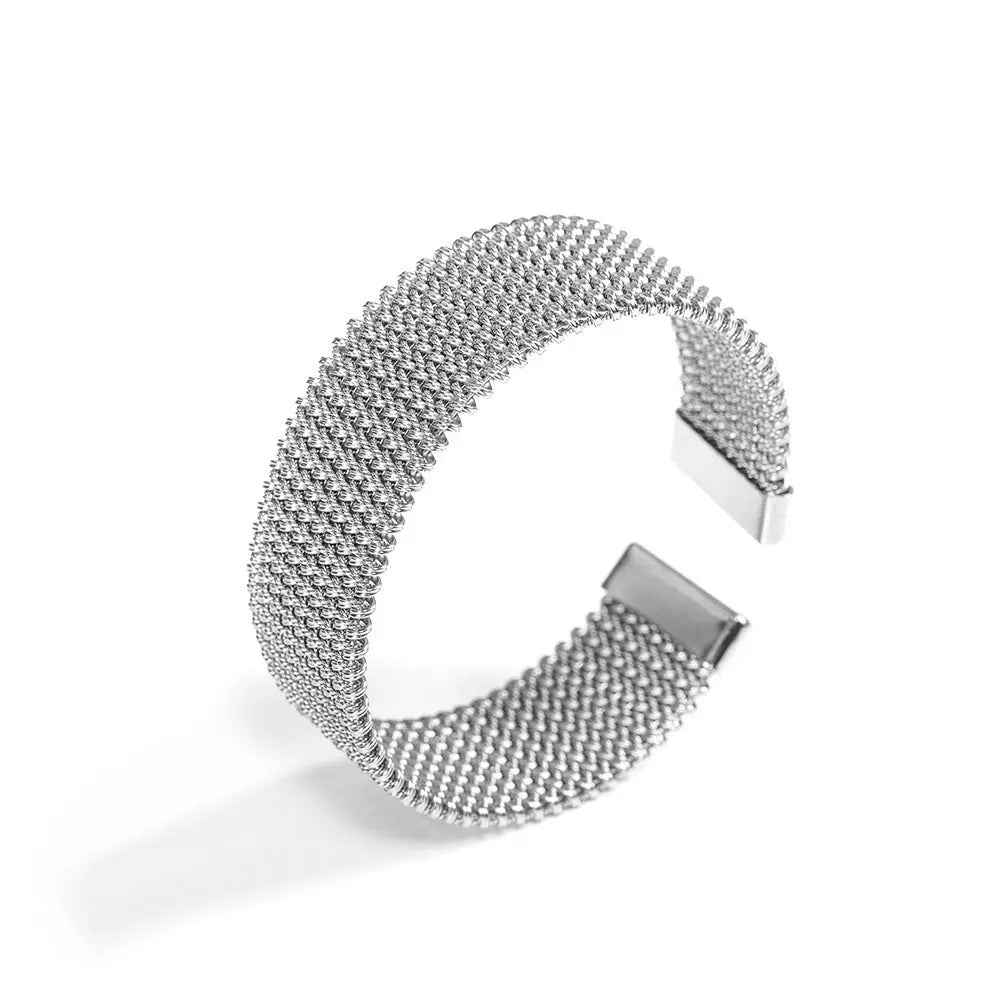 Women’s Wire Embossed Titanium Steel Bracelet - Color - electronic accessories