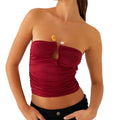 Women'sRuched Tube Top