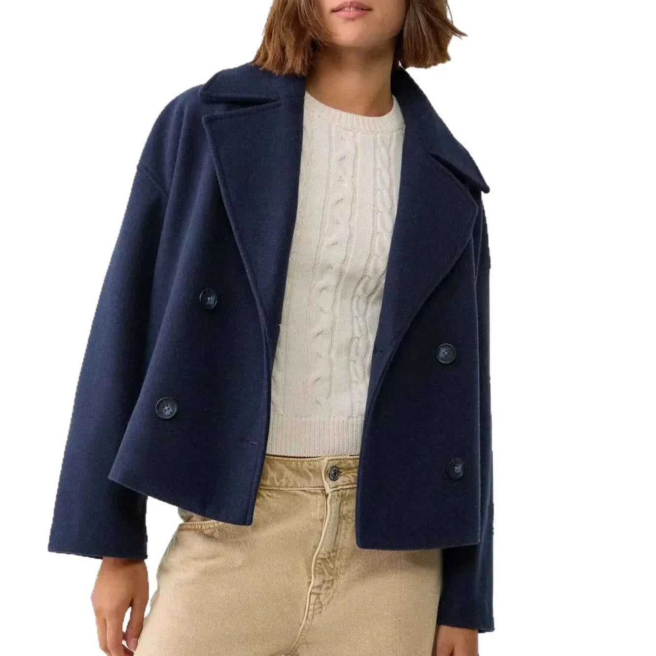 Woolen Jacket Women's Loose Fit