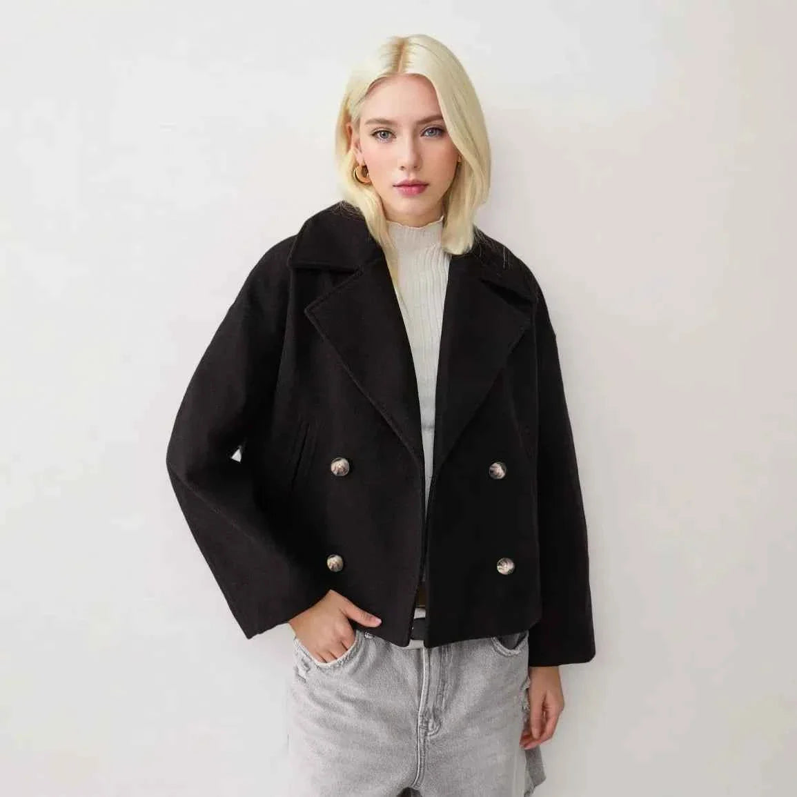 Woolen Jacket Women's Loose Fit