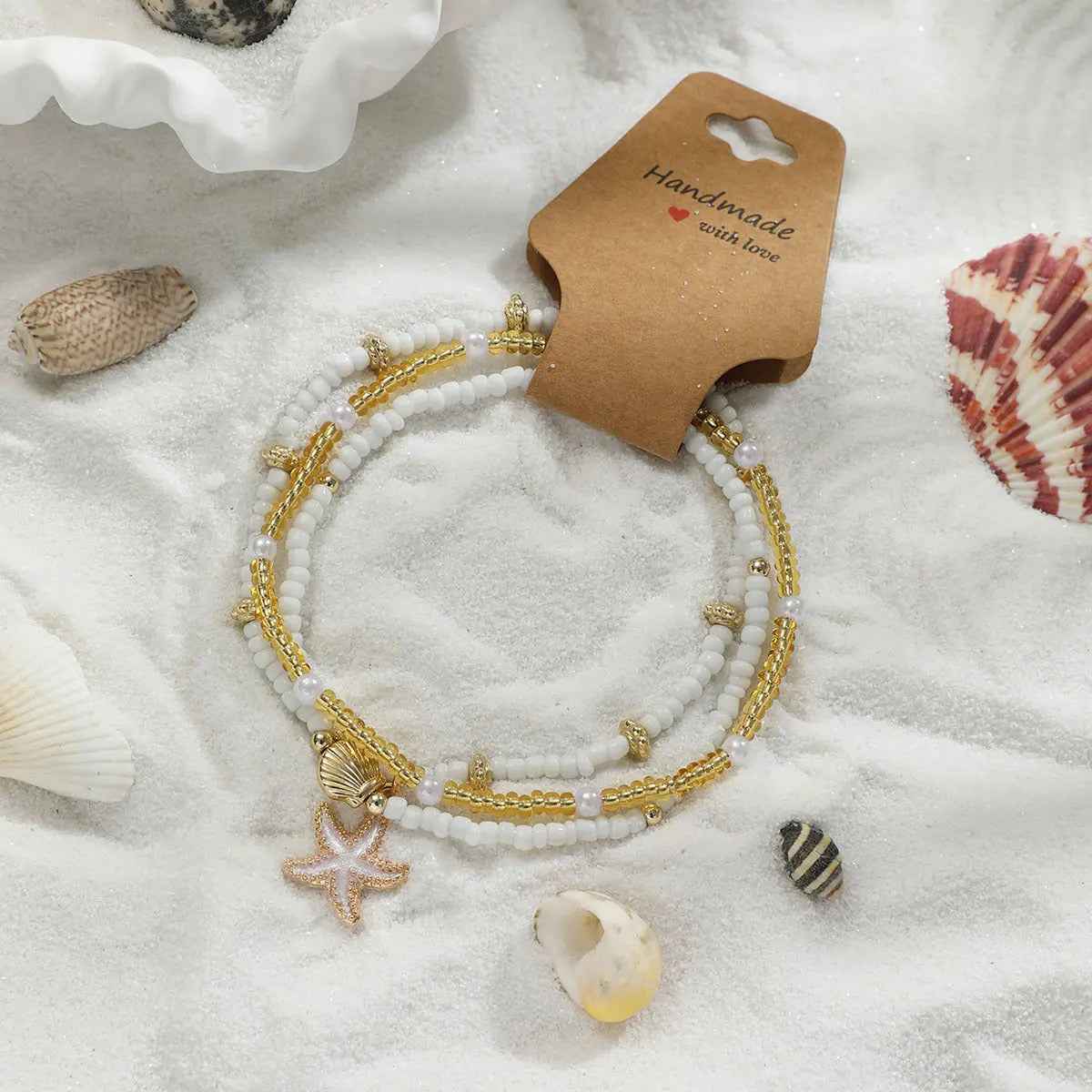 Woven Adjustable Women's Anklet 3-piece Set - Norellé