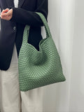 Woven Bag Purses and Handbags PU Leather For Women