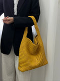 Woven Bag Purses and Handbags PU Leather For Women