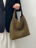 Woven Bag Purses and Handbags PU Leather For Women