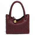 Woven Crossbody Tote Bag for Women Vegan Leather