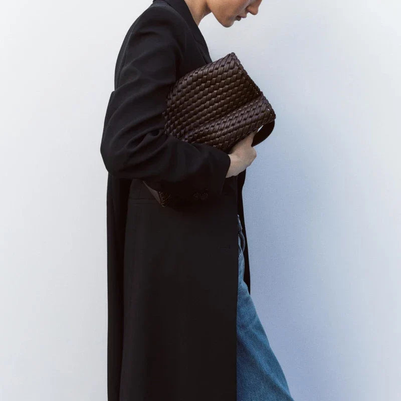 Woven Effect Bucket Bag