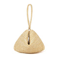Woven Handbags Summer Metal Round Handle Straw Bag - 1