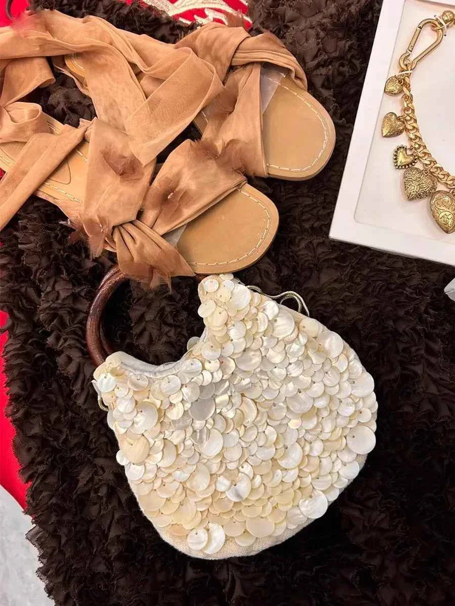 Woven Shoulder Bag for Women