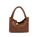 Woven Shoulder Bag for Women Crossbody Tote - Brown