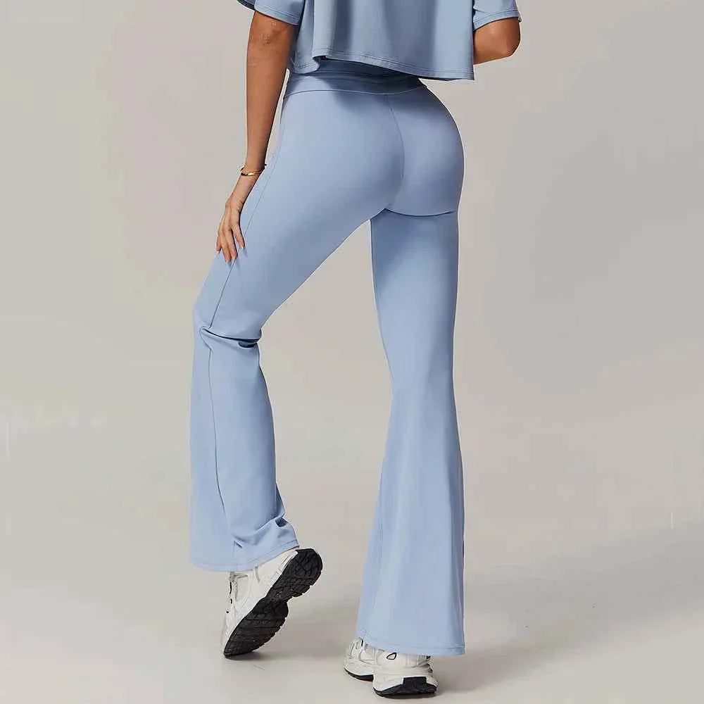 Yoga High Waist Bell-bottoms Breathable Leggings