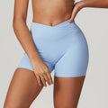 Yoga Shorts Women Fitness - sky blue / S / CHINA