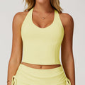 Yoga Vest H-shaped Beauty Back Quick-drying Fitness Ladies - Soft Yellow / L - Other