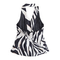 Zebra Pattern Blended Vest Casual Pants - Other