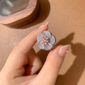 Zircon Shining Flowers Set Rings Simple - KISS095R Ring / Adjustable Opening - electronic accessories